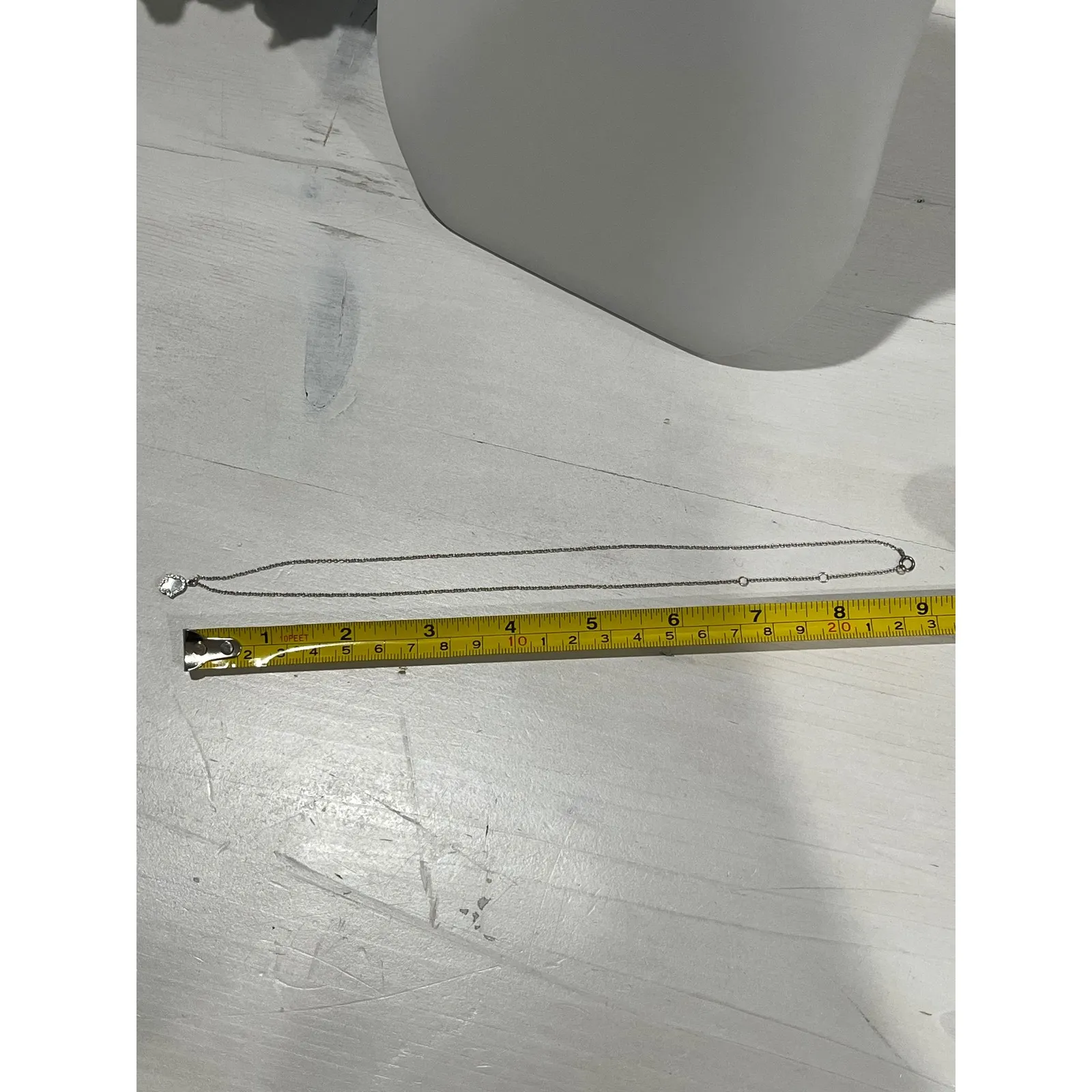 Sterling‎ Silver 925 Amulet Hamsa Hand CZ Pendant Necklace Charm Minimalist - Image 4