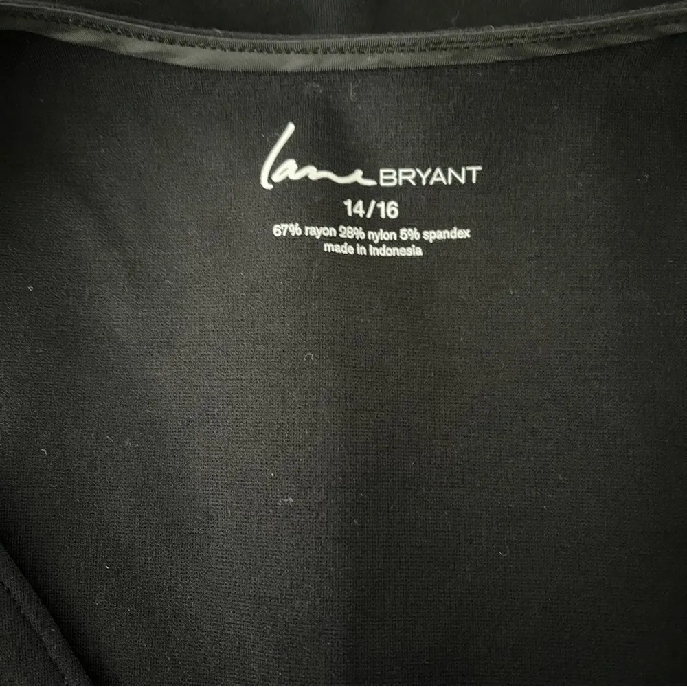 NWT, Lane Bryant Black Sleeveless Zipper Vest, Sz 14/16 - Image 10