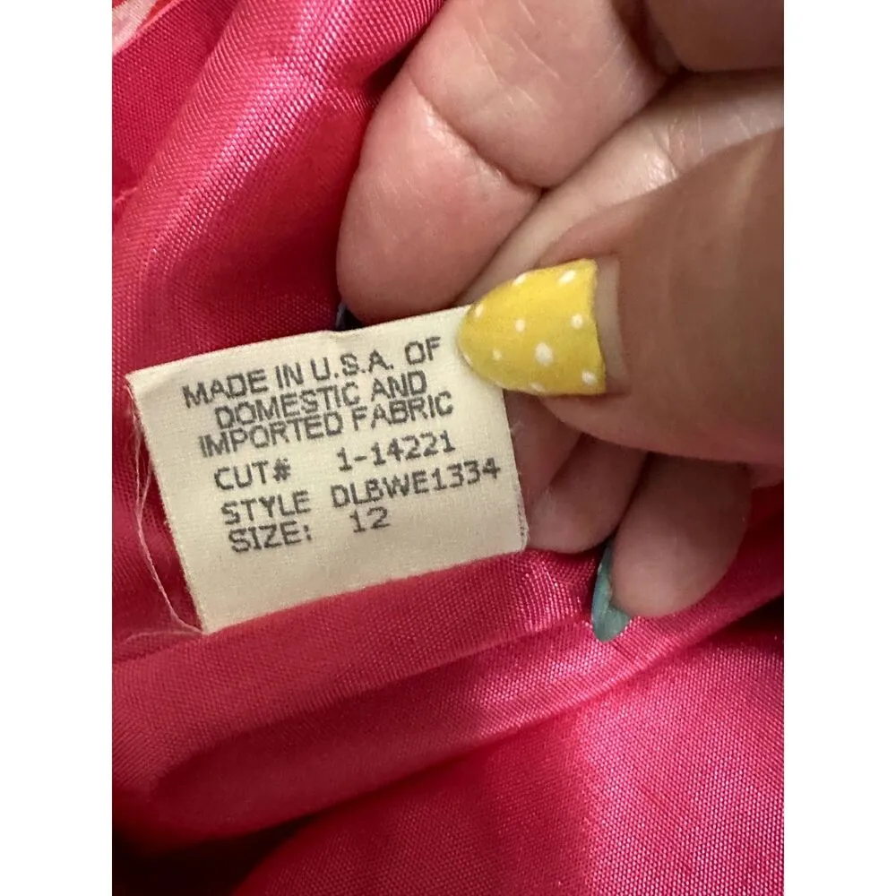 The Perfect Dress brand pink and orange floral sleeveless sheath dress Size 12 - Image 4