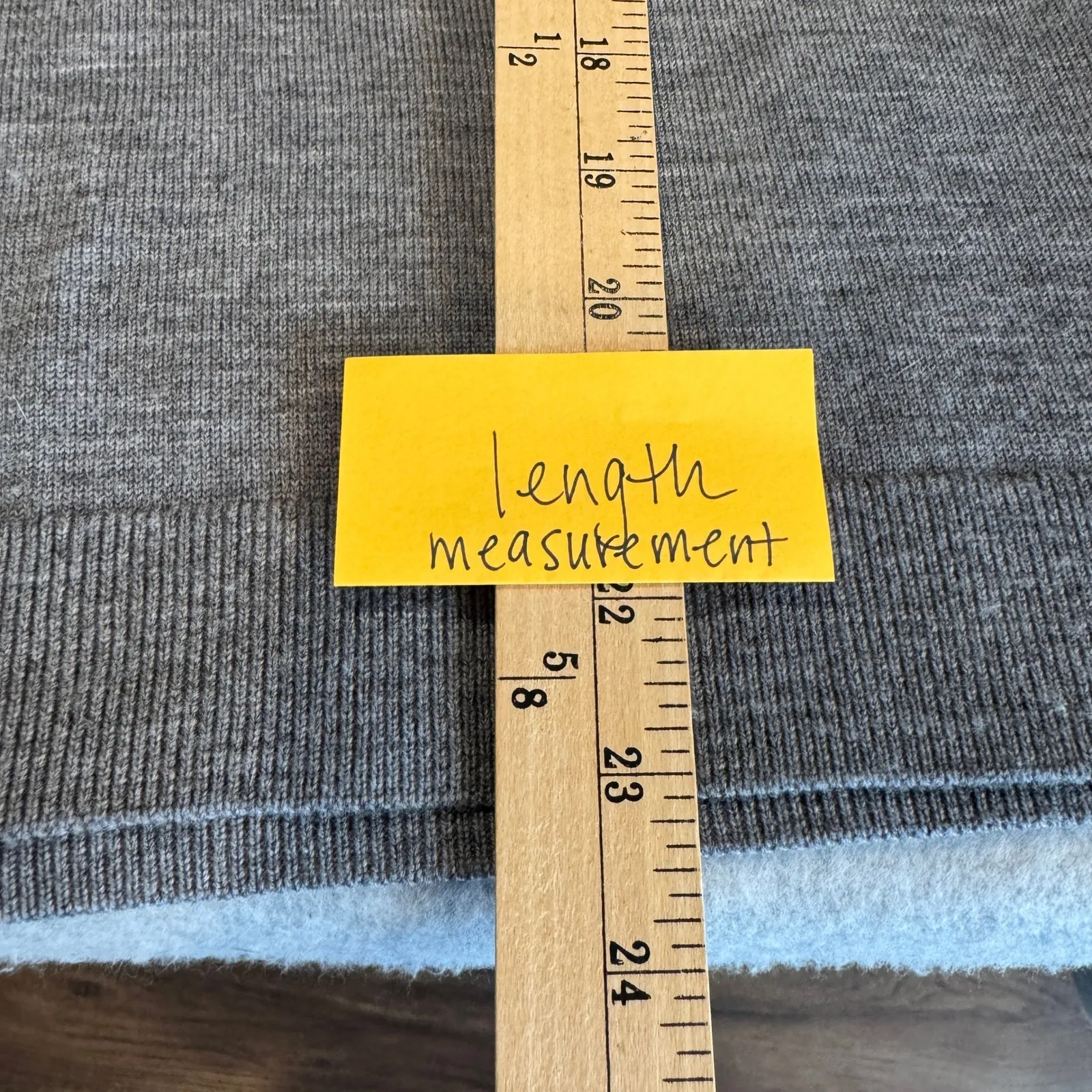 LL Bean Merino Wool Short Sleeve Turtleneck Sweater Womens Small Gray Capsule - Image 11