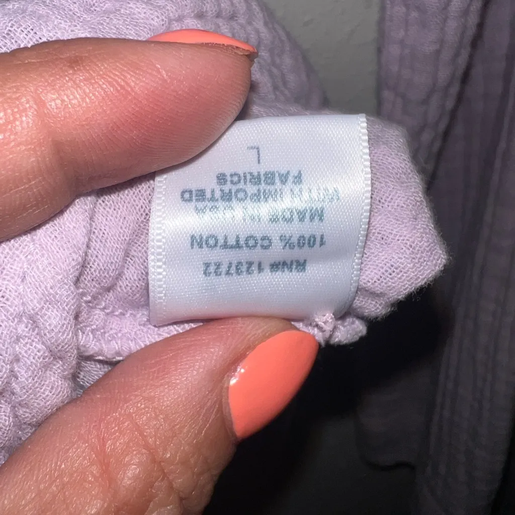 XiRENA Purple Button‎ Down Shirt Size L - Image 5