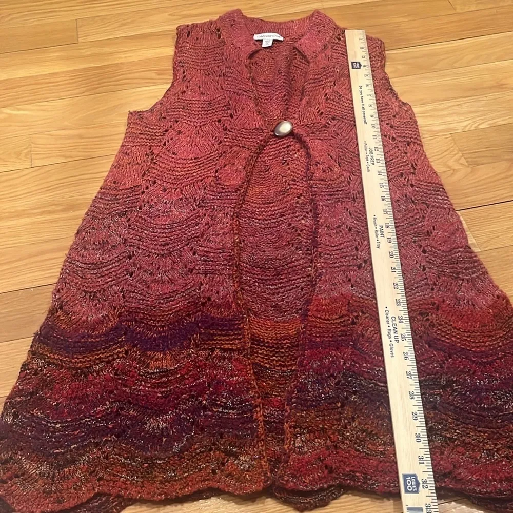 Coldwater Creek long sweater vest  size medium. (10/12) - Image 7