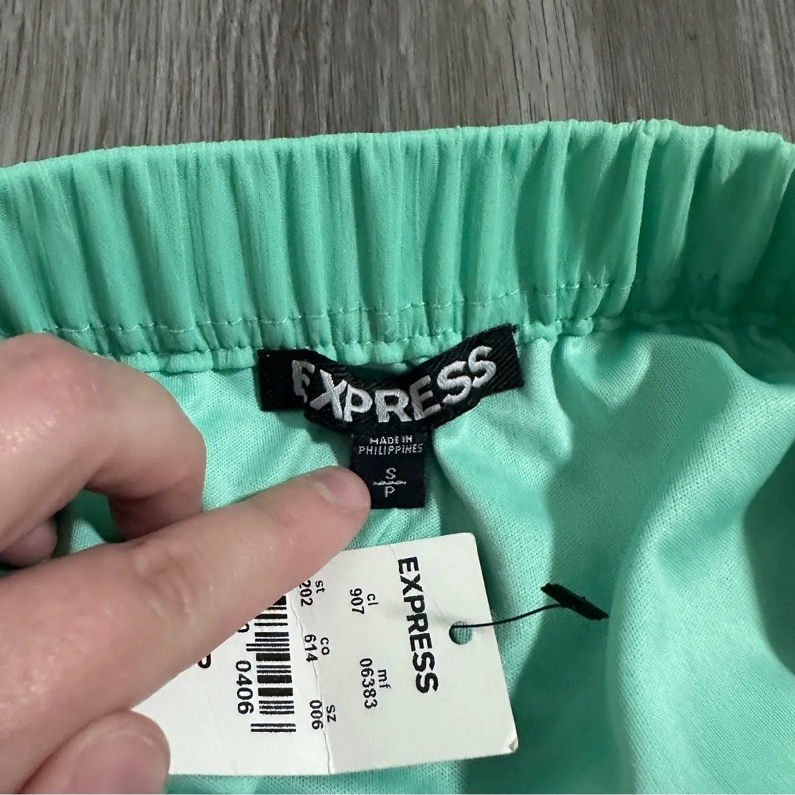 Express Light Blue Aqua Sheer Overlay Pull-On Maxi Skirt Size S‎ - Image 5