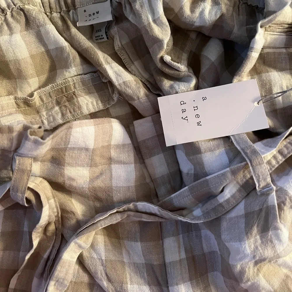 NWT A New Day Gingham Plaid High Rise Shorts - Image 2