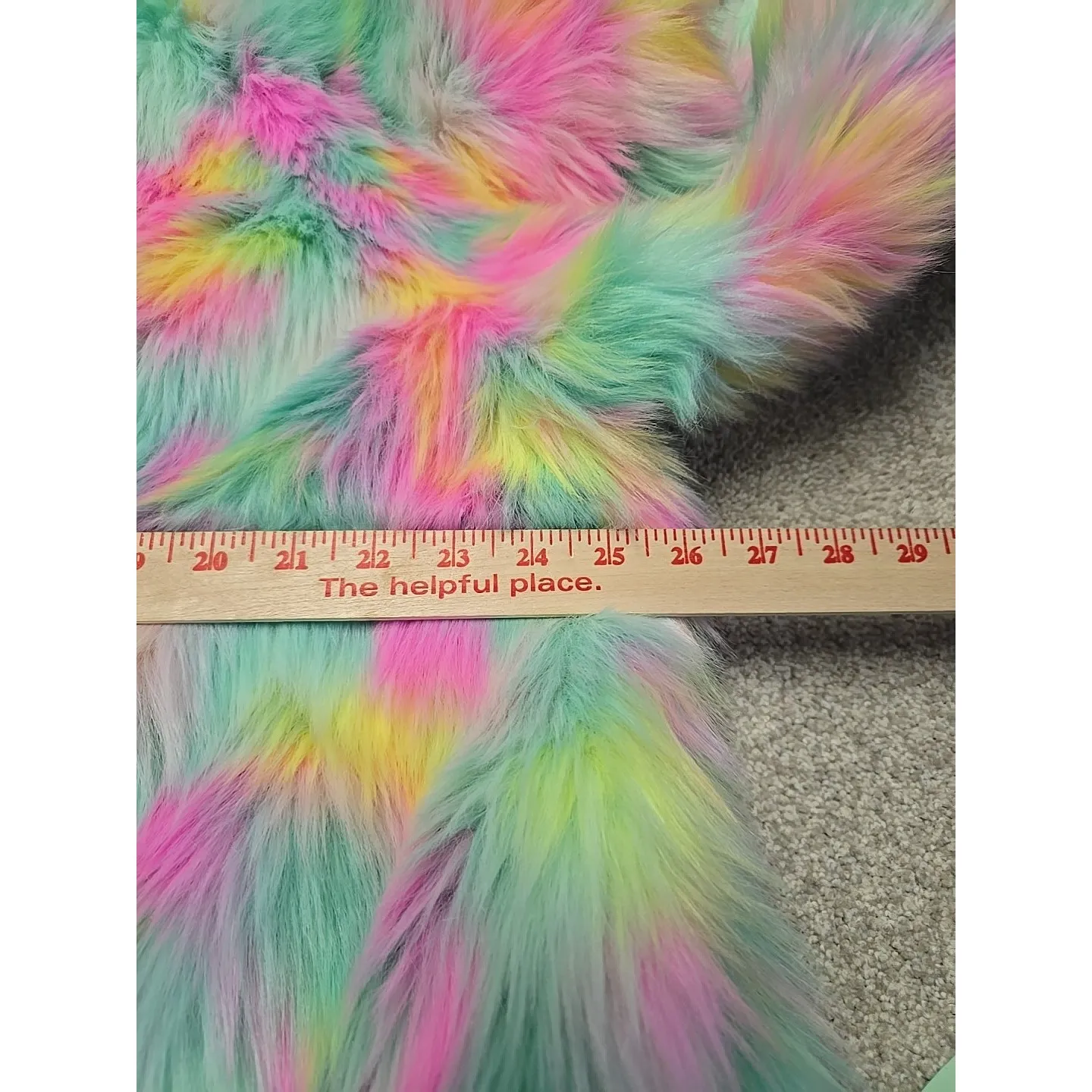 Ugg Womens Clove Faux Fur Oversized Jacket Lemon Lime Aura Sz XS/S NWT - Image 11