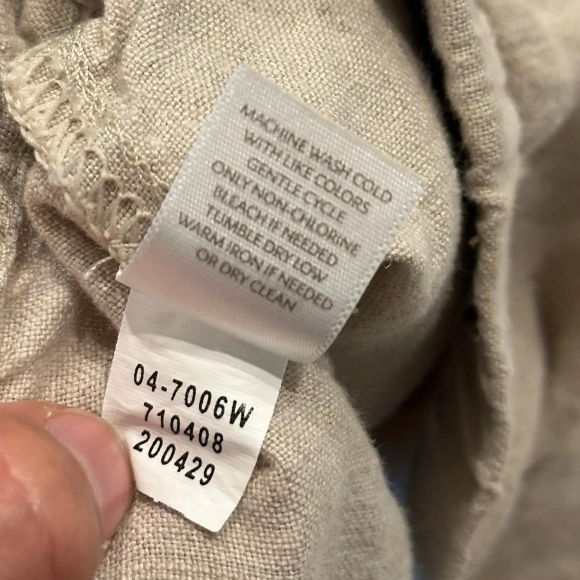 J. Jill‎ 100% Linen Beige Shorts Size 2X Tan - Image 8