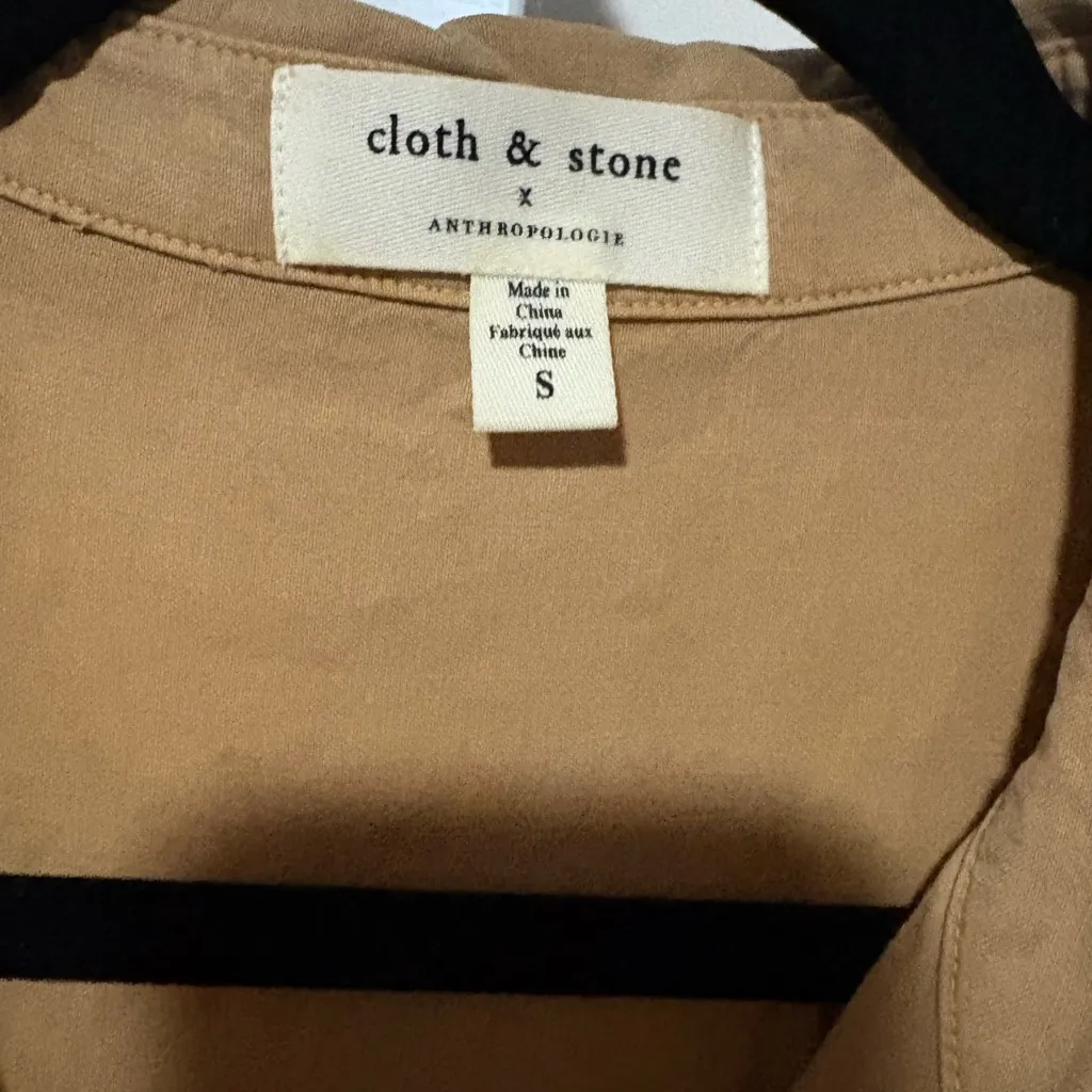 Cloth & Stone Tan Sleeveless Romper - Image 5