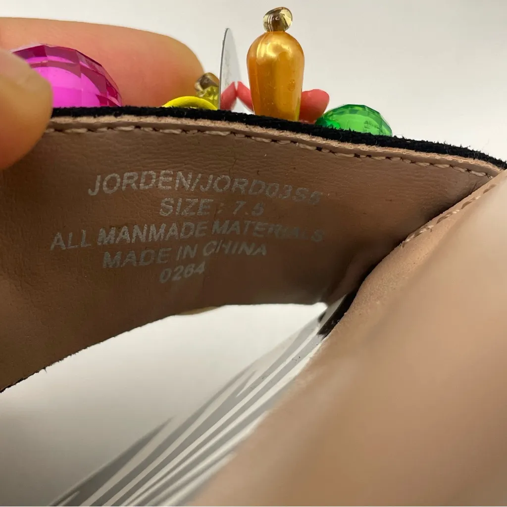 Betsey Johnson Jorden zebra glitter embellish detail platform heels Size 7.5 - Image 7