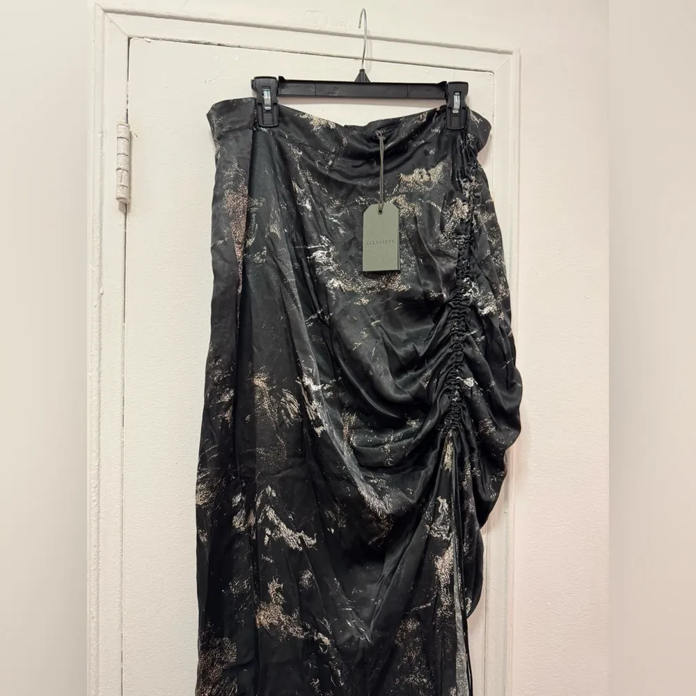 NWT ALLSAINTS Carla Titania Ruched Midi Skirt UK 16 / US 14 / EU 46 - Image 6