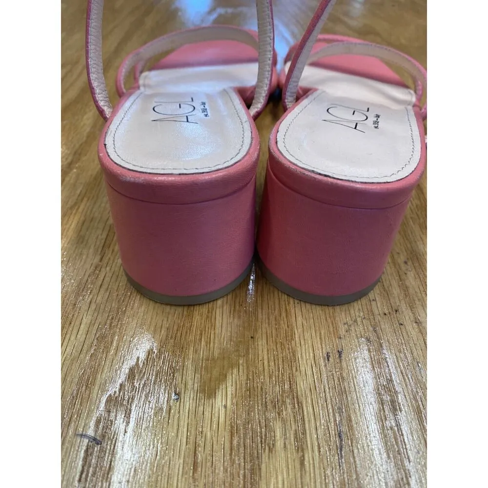 AGL Heels Womens 10.5 Burgundy Strappy Slip - Image 3