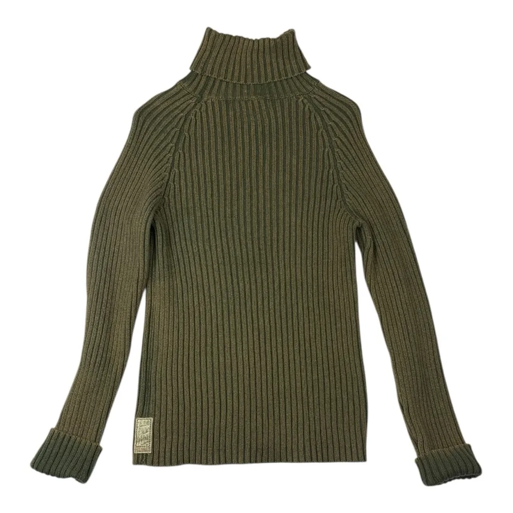 Polo Jean Company size small vintage wool blend green sweater turtle neck hong r - Image 11