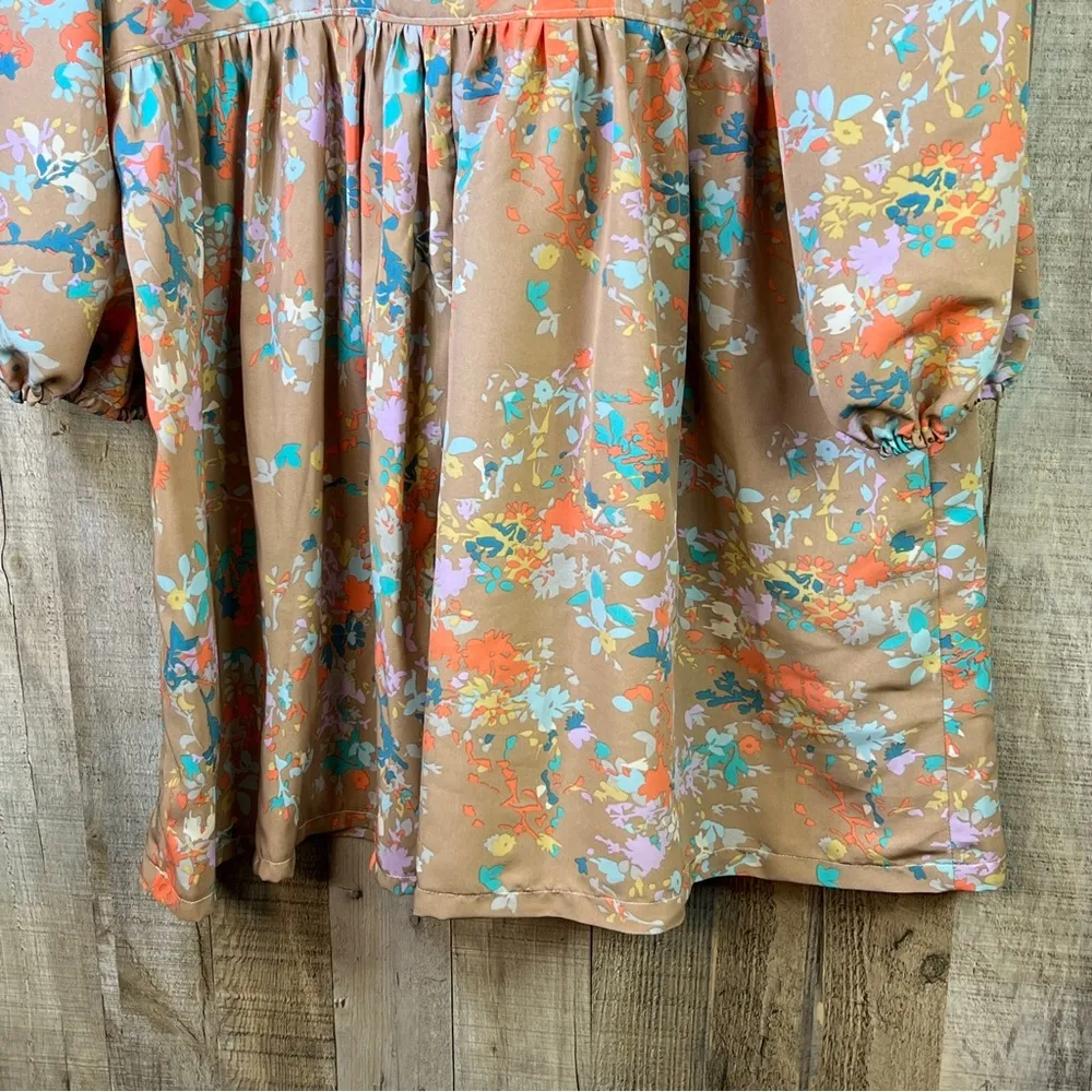 Handmade Homemade Peplum Swing Baby Doll Top with 3/4 Sleeves & Square N… Size undefined - Image 6