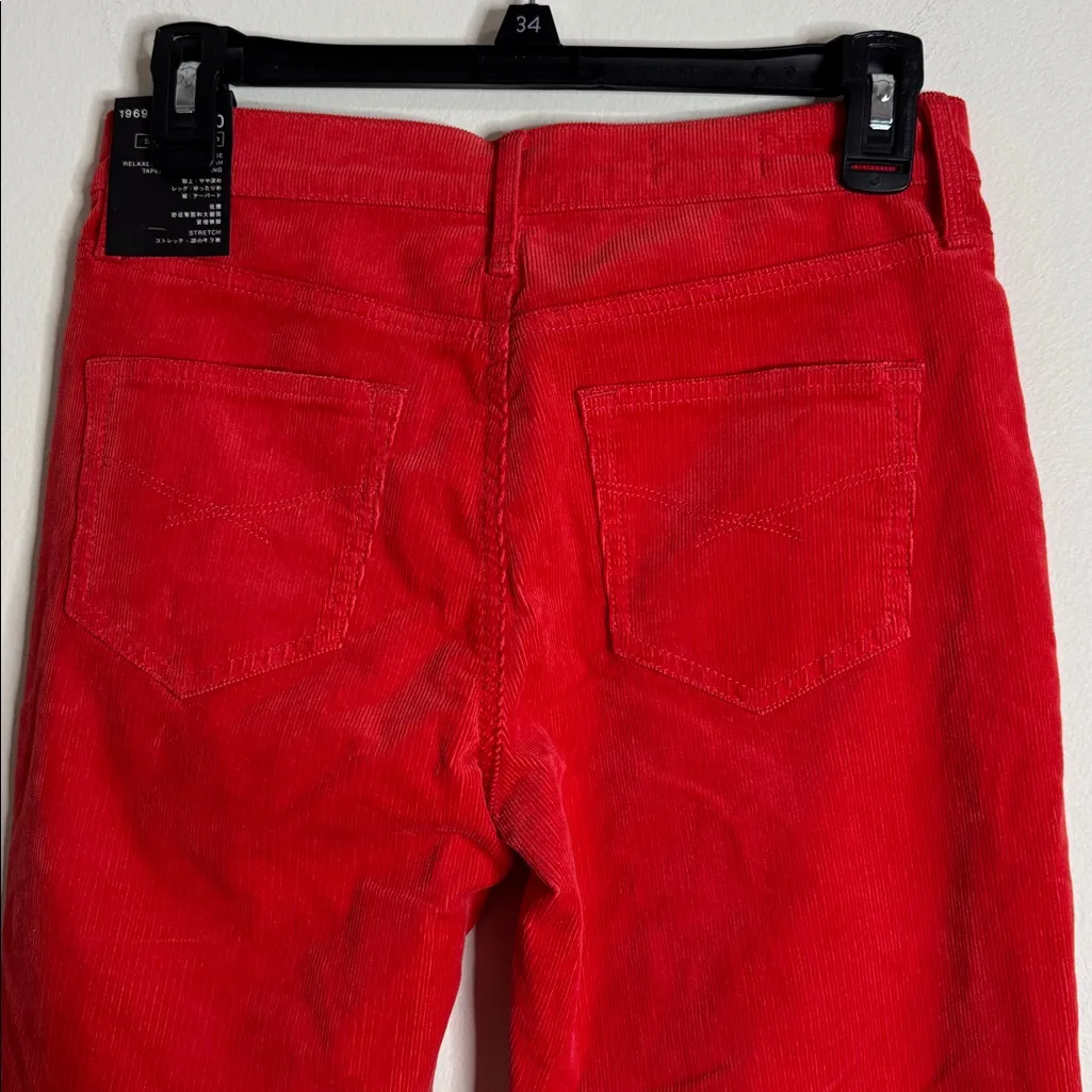 Gap 1969 Sexy Boyfriend Stretch Low Rise Curduroy Red Jeans Y2K Japanese size 24 - Image 4