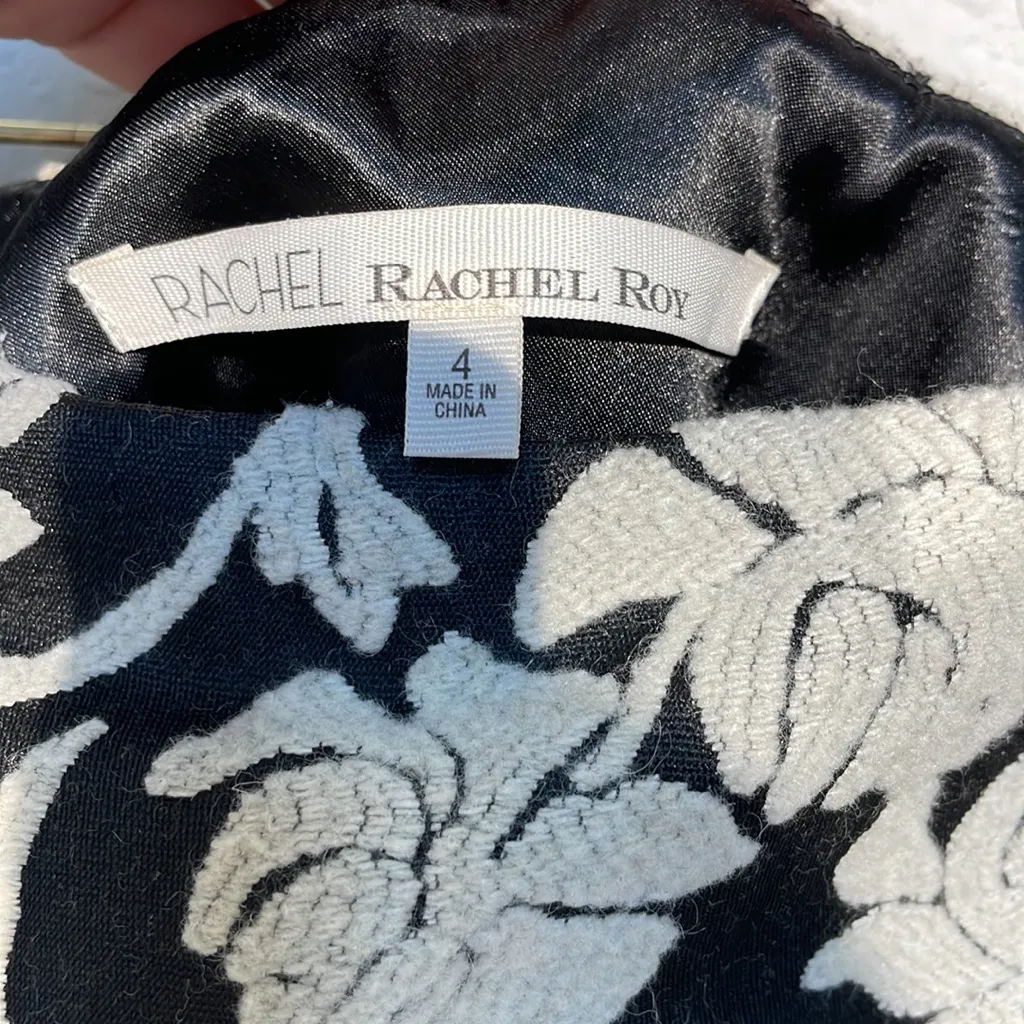 RACHEL Rachel Roy Raised Floral Wool Blend Classic Mini Skirt Women’s Size 4 - Image 6