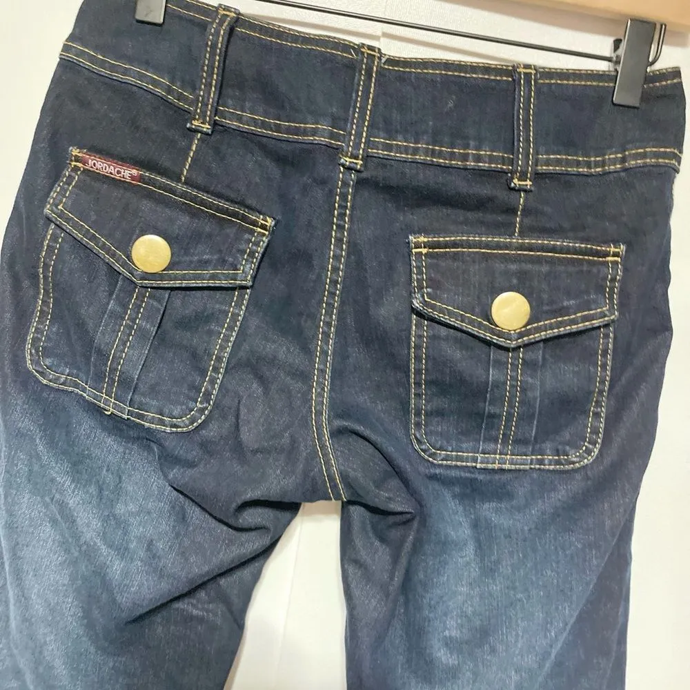 Vintage Jordache Lo Rise Stretch Jean 3/4  Distressed - Image 12