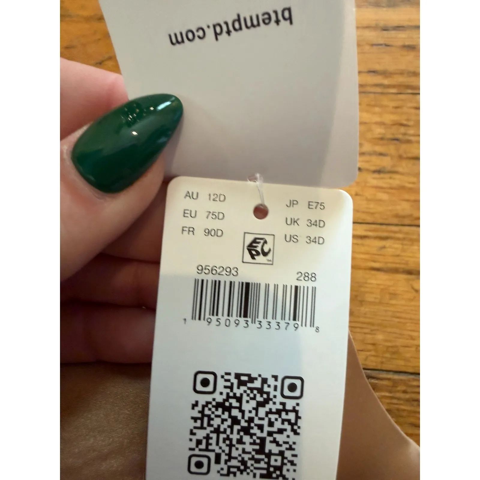 B.tempt'd By Wacoal Bra Womens 34D Nude Wire Free Smooth T Shirt Everyday - Image 6