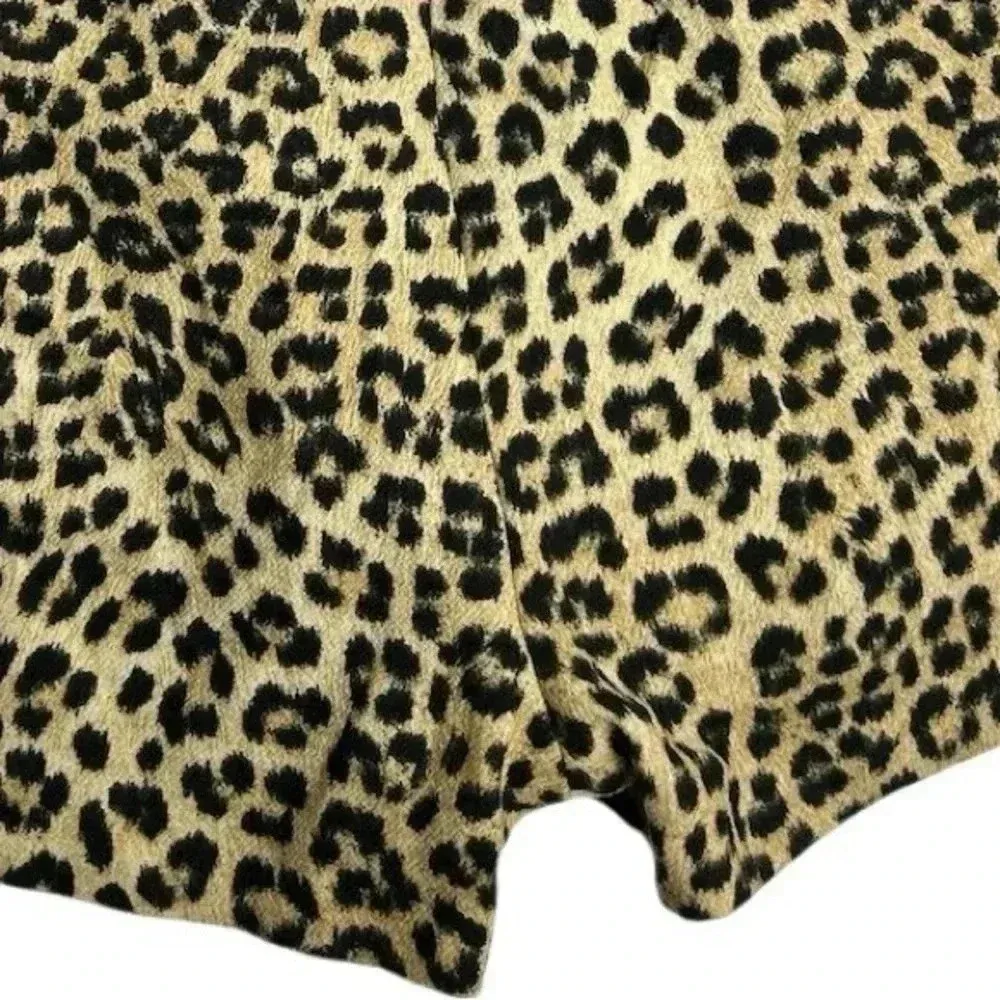 Zara Women's Leopard Print High-Rise Culottes Shorts Size XS Brown and Black - Image 4