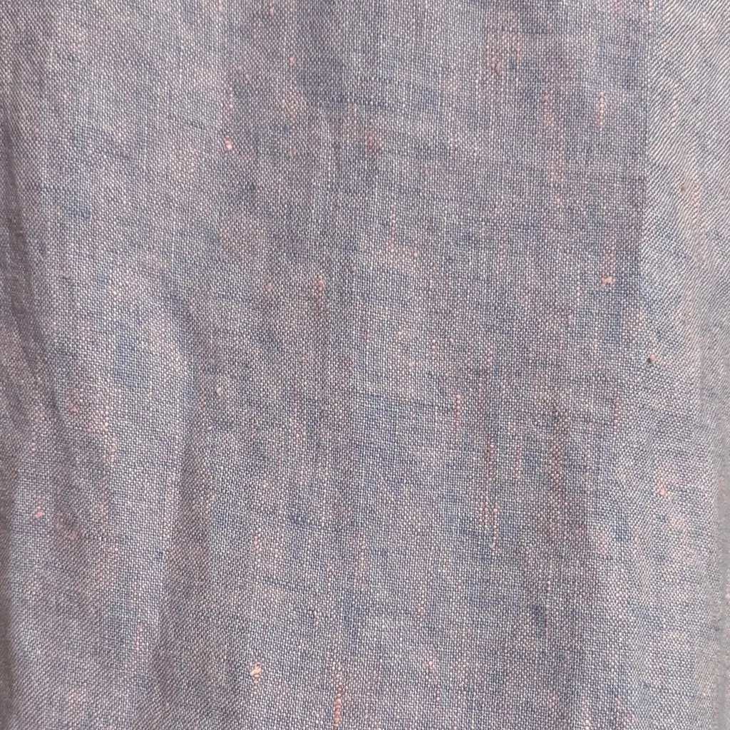 💖 Flax Heathered Purple Wide Leg Linen Capris - Amethyst Yarn Dye - Image 4