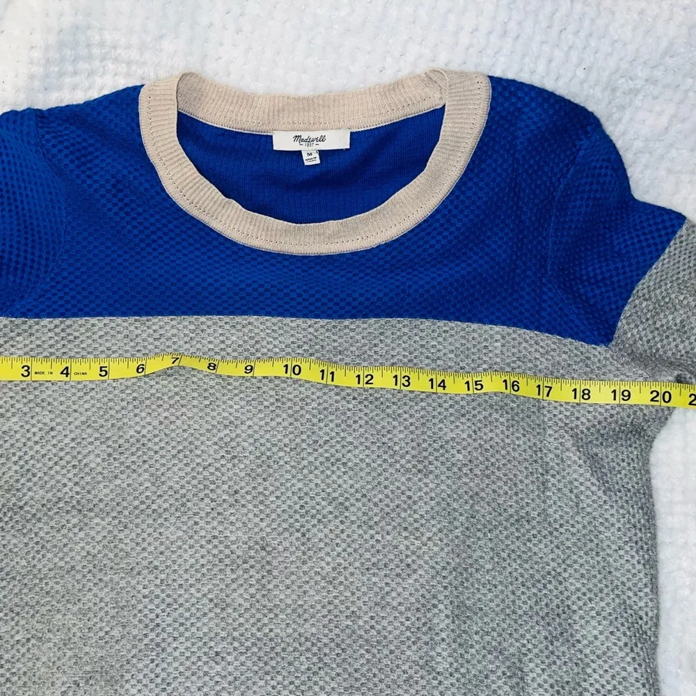 MADEWELL Color Block Sweater sz M - Image 7
