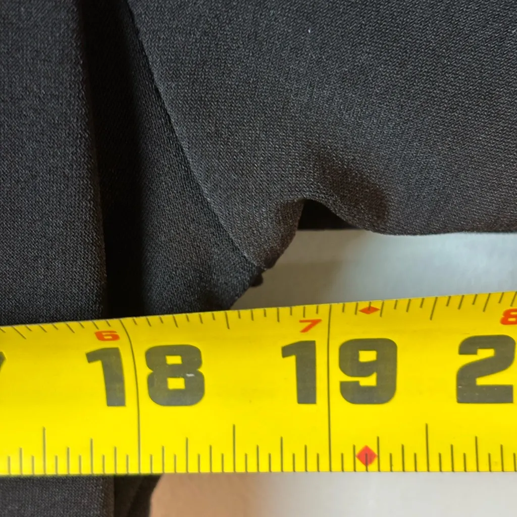 Michael Kors No Iron Stretchy Black Jumpsuit 3/4 Tapered Leg XL Travel Office - Image 8