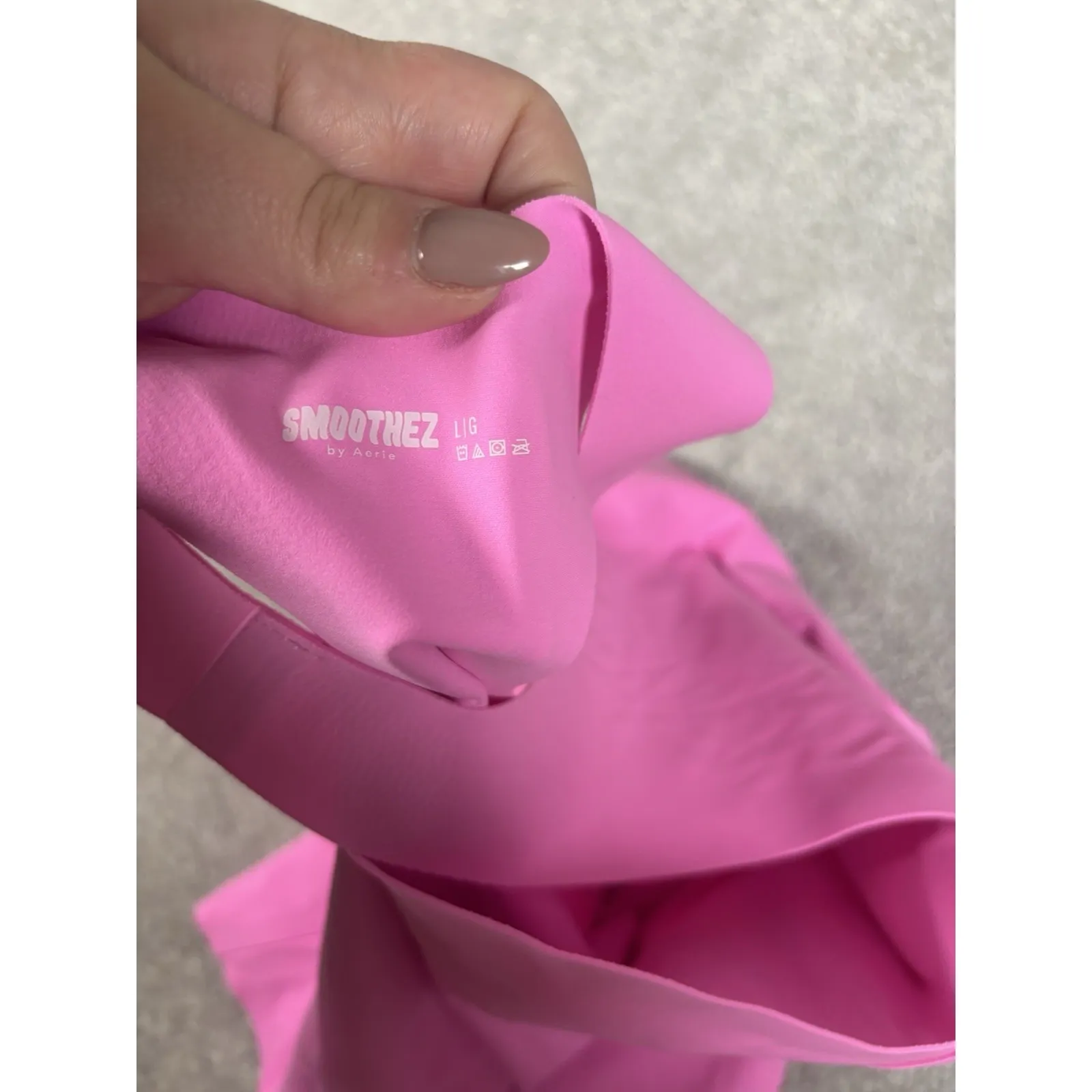 smoothiez by aerie pink body suit tank top hot pink large‎ - Image 7