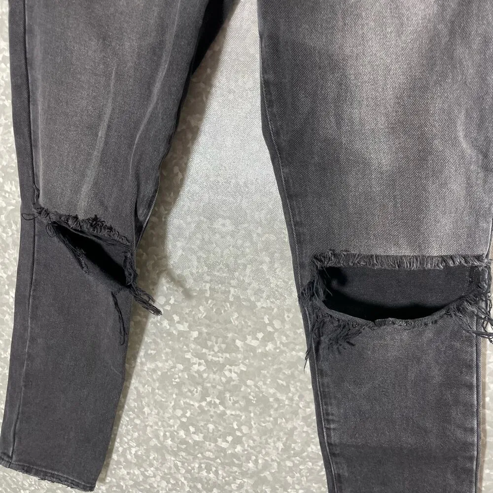 Pistola Black Keaton Distressed Ripped Straight Leg Jeans - Size 25 - High Waist - Image 6