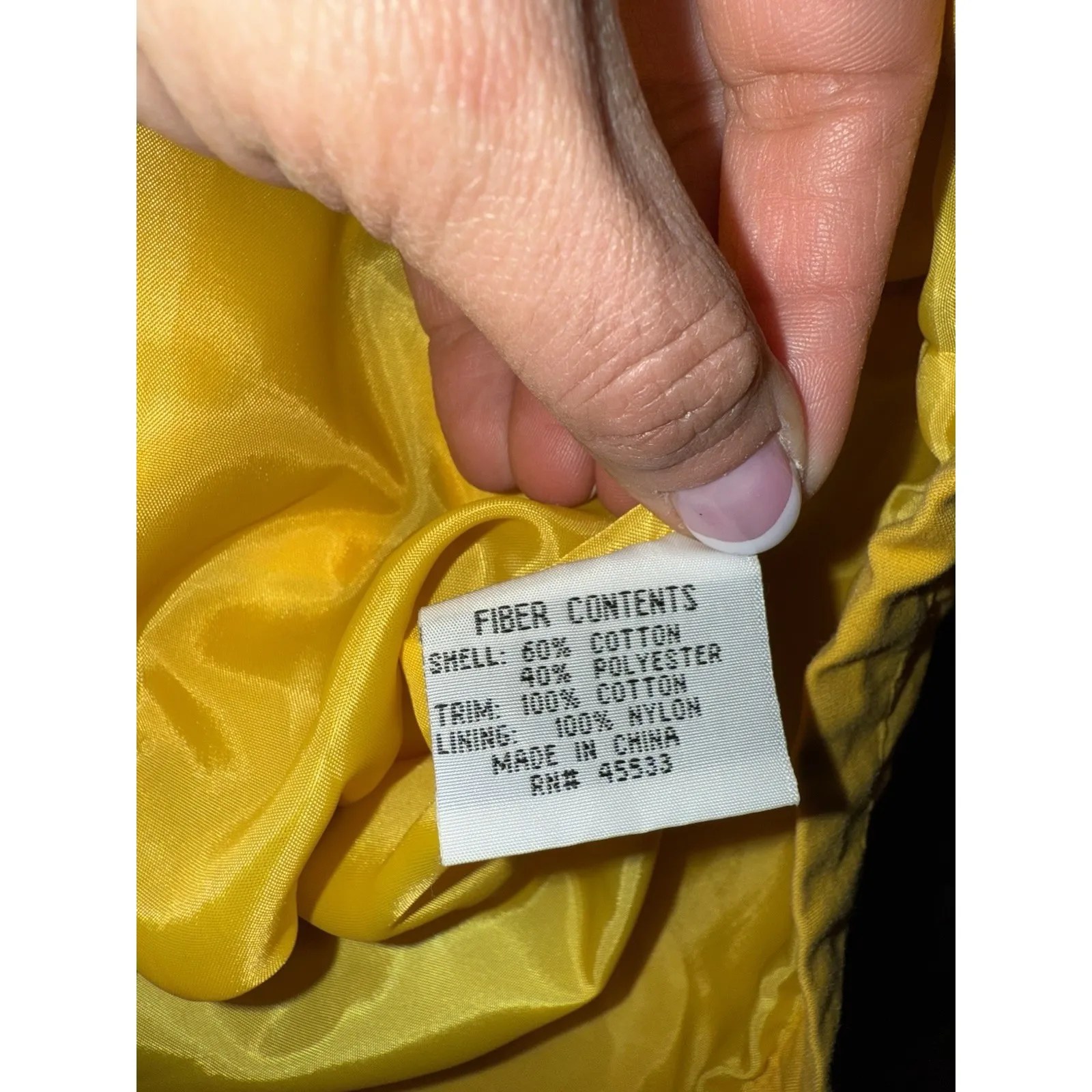 VTG NYG New‎ York Girl 90s Women's M Nautical Jacket Lightweight Casual Yellow Size M - Image 10