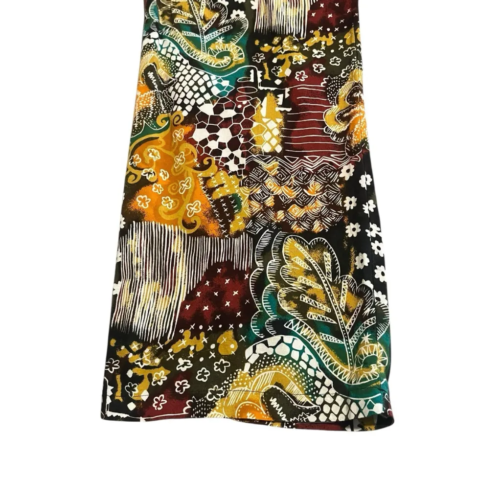 Marnie West Palazzo Pants Womens Juniors Sz 3 Multi Color Wide Leg Elastic Waist - Image 4