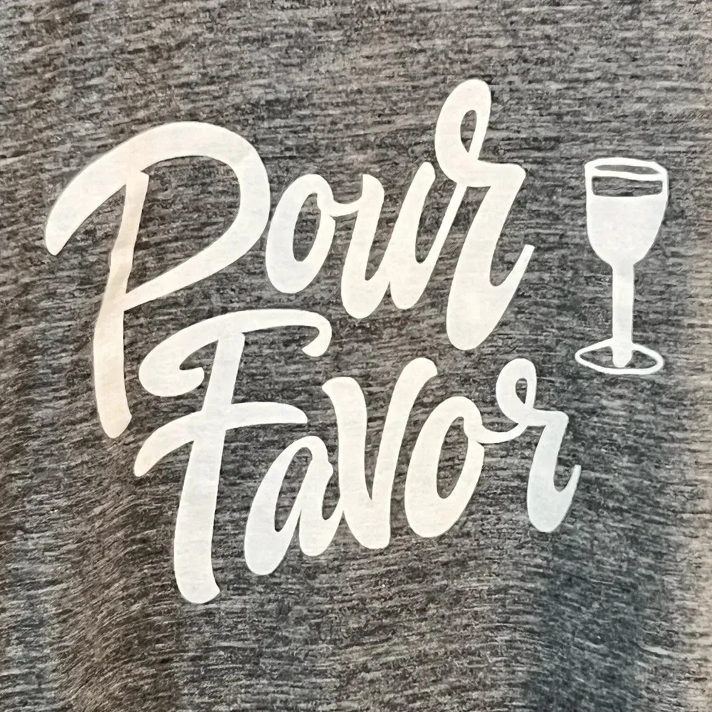 Wildfox POUR FAVOR Wine Glass Statement Sweatshirt - Image 8