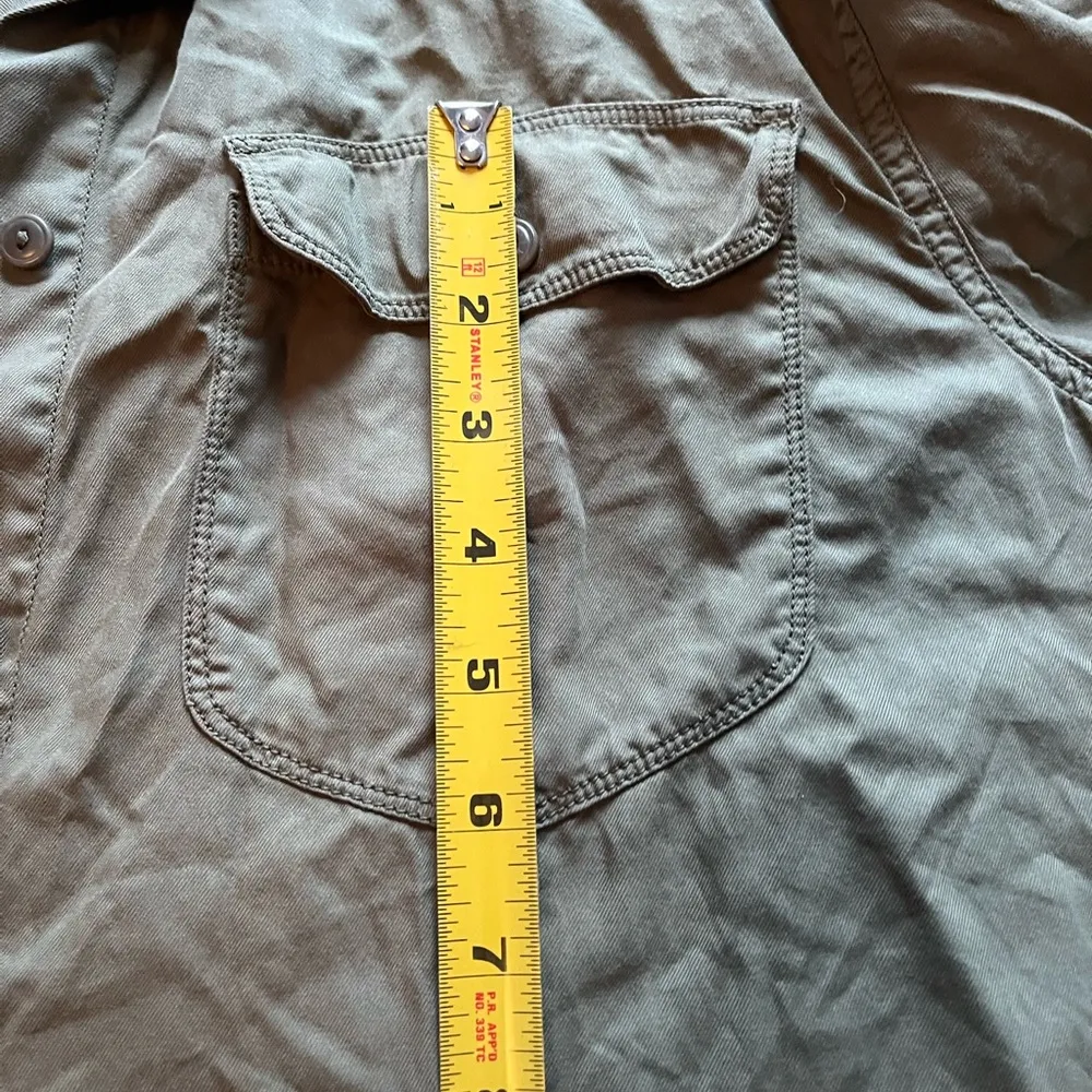 Army Green J Crew button down shirt - Image 4