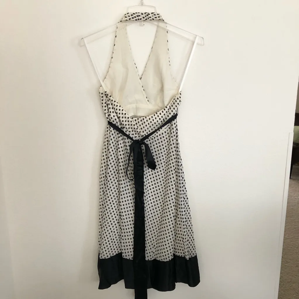 BCBGMAXAZRIA  Silk polka dot halter dress - EUC!! 2 - Image 4