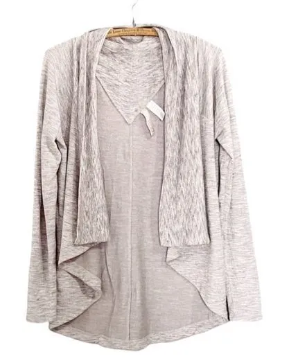 Athleta Nirvana Cardigan Light Gray Reversible Yoga Workout Top Women’s Size XS - Image 1