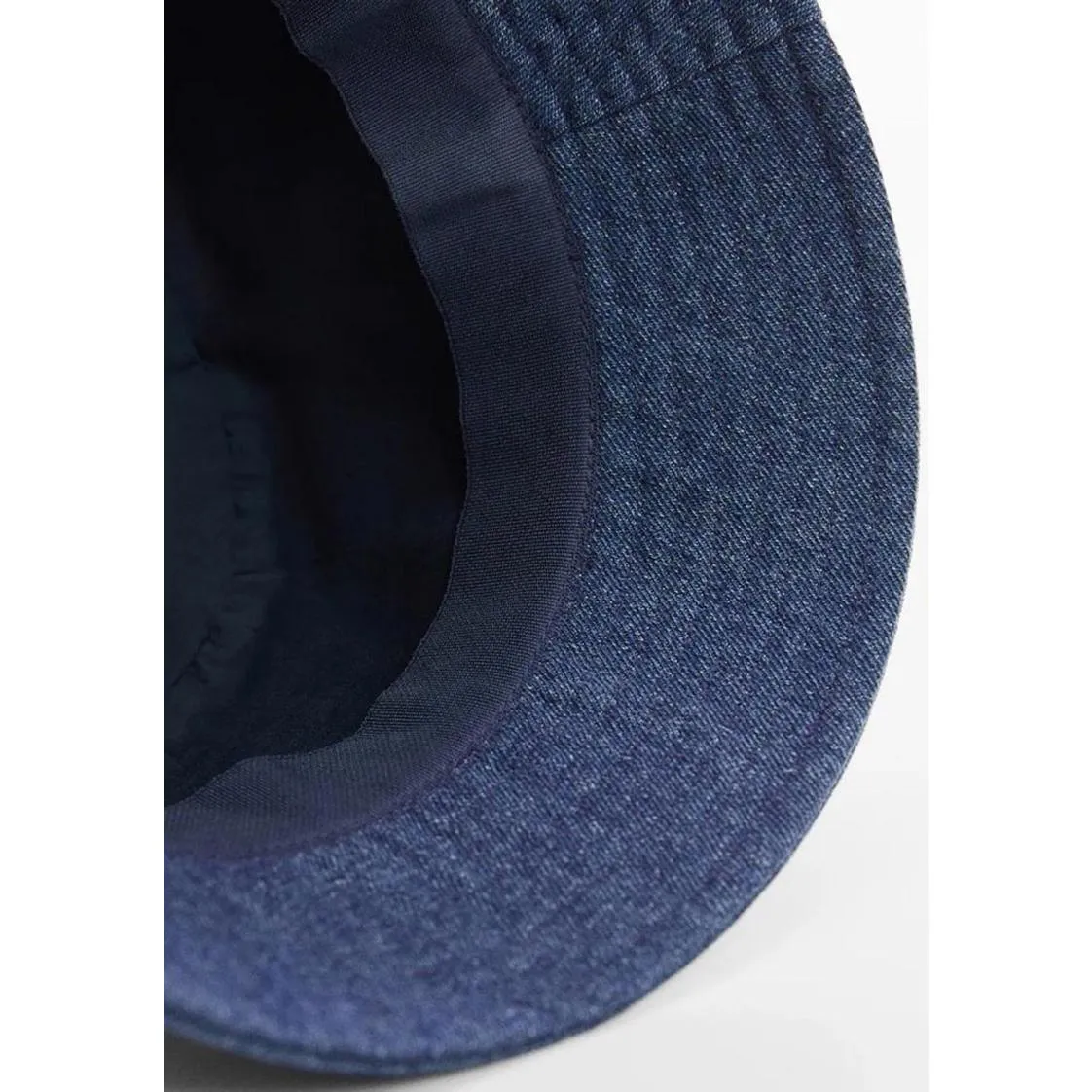 Mango Cotton Blend Denim Bucket Hat Blue - Image 7