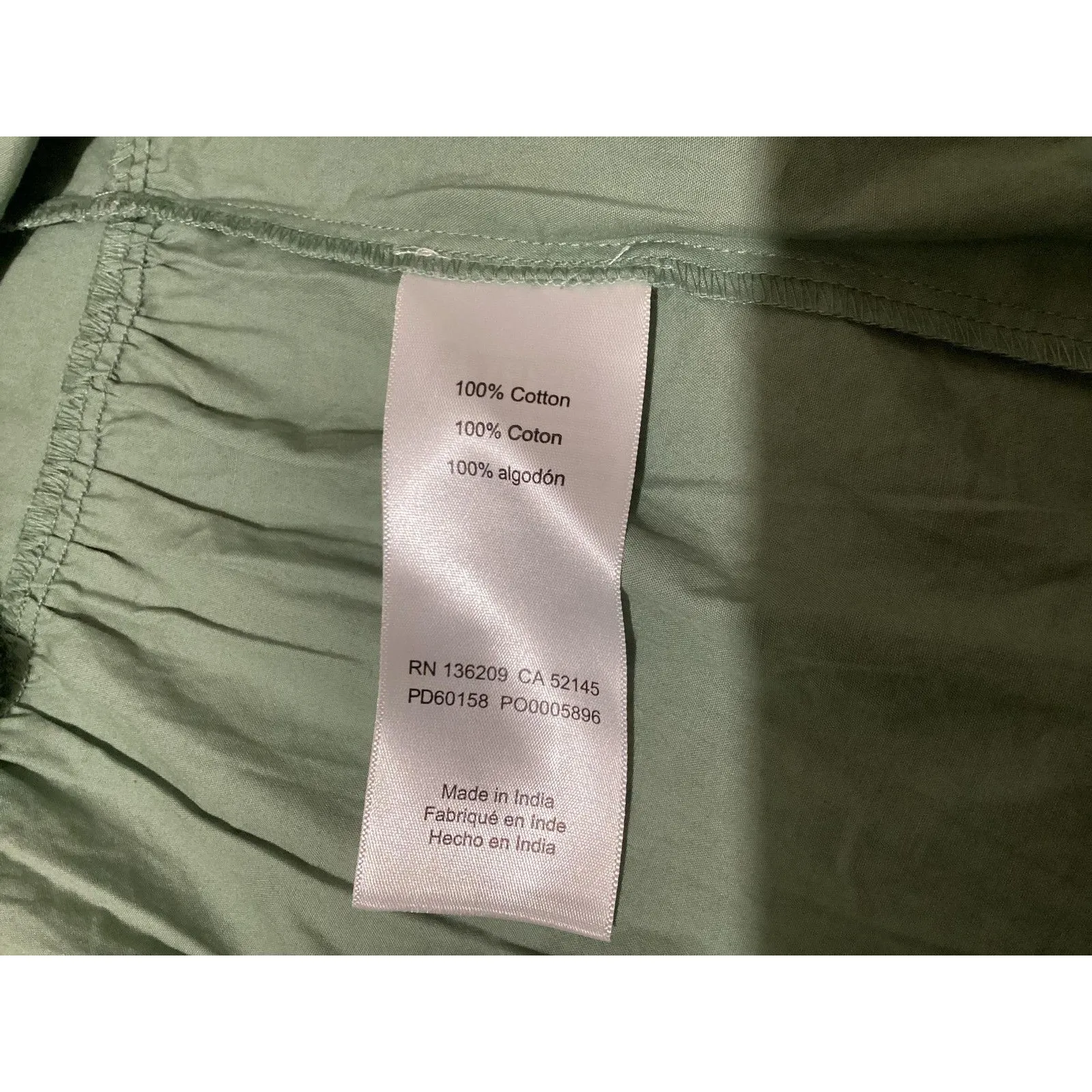 A Pea In The Pod Dress Womens XS Short Sleeve Ruffle Neckline Pockets Casual - Image 10