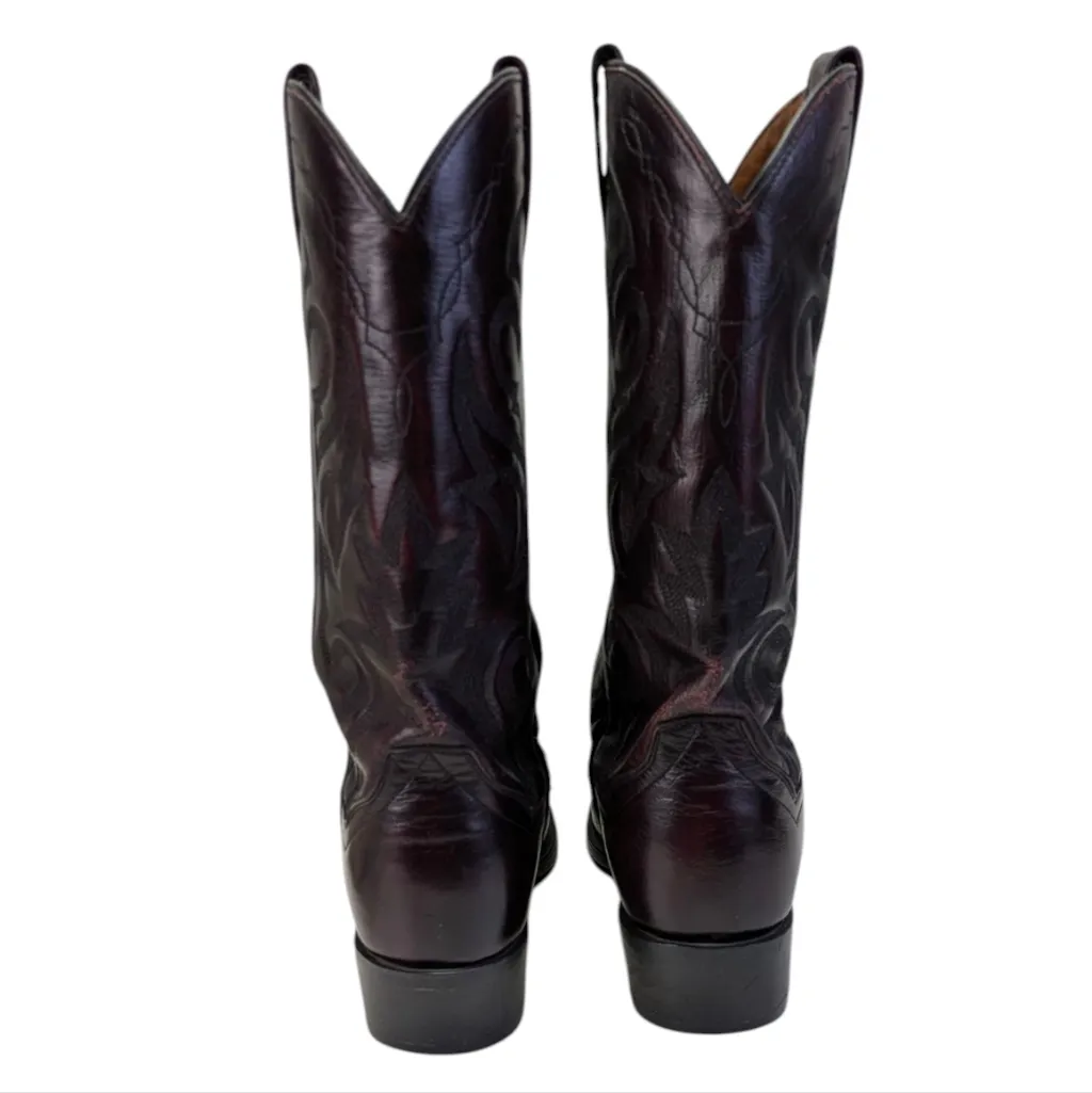 Dan Post Milwaukee Blackcherry Boots 2112 GUC $230 Size 7D/8.5L  S3942 - Image 16