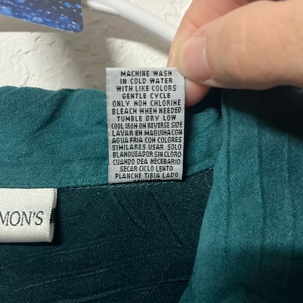 draper's & damon's Draper’s & Damons jacket lightweight textured button down size large jacket - Image 10