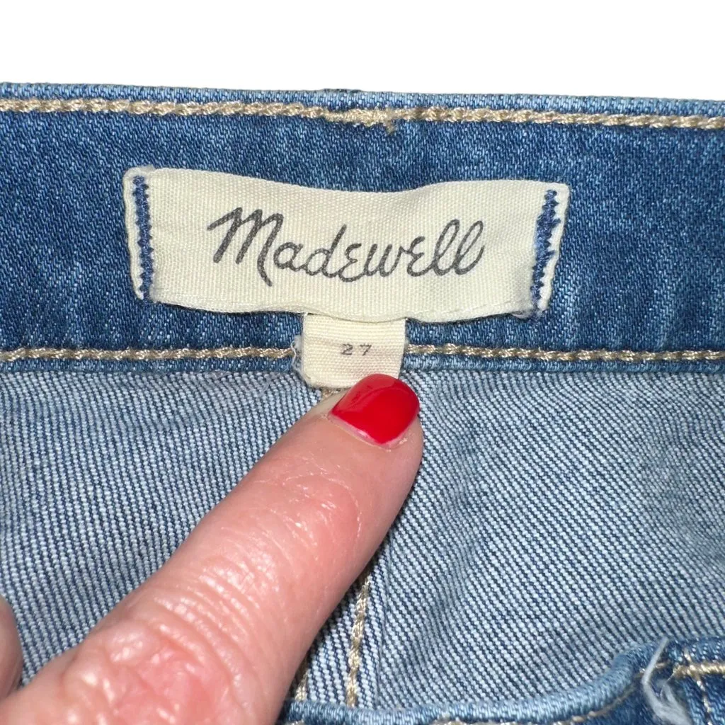 Madewell High-Rise Slim Boyjean‎ Center Seam Size 27 - Image 5