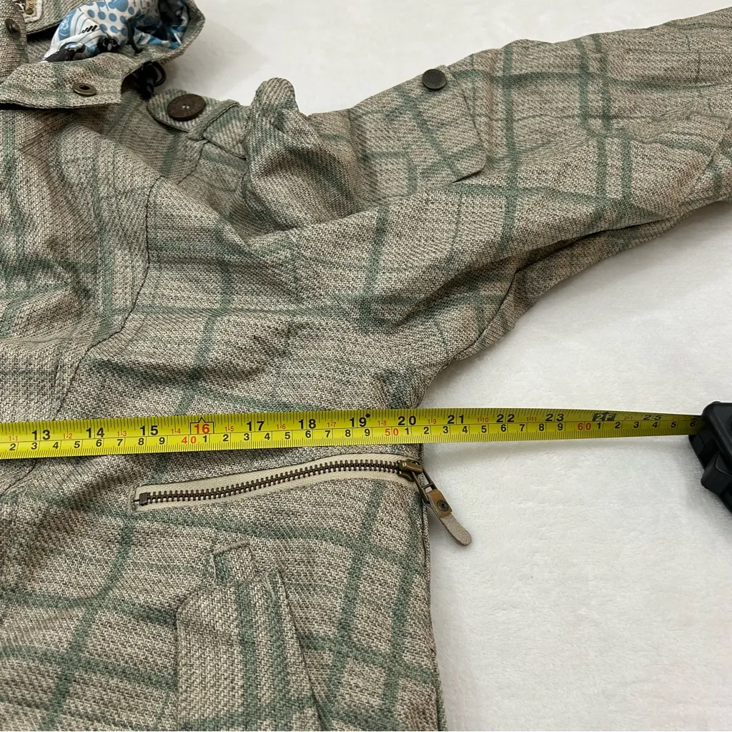 ALLYANCE Special Ops Olive Plaid Full Zip Snowboard Ski Jacket Youth XL Women XS Green - Image 11
