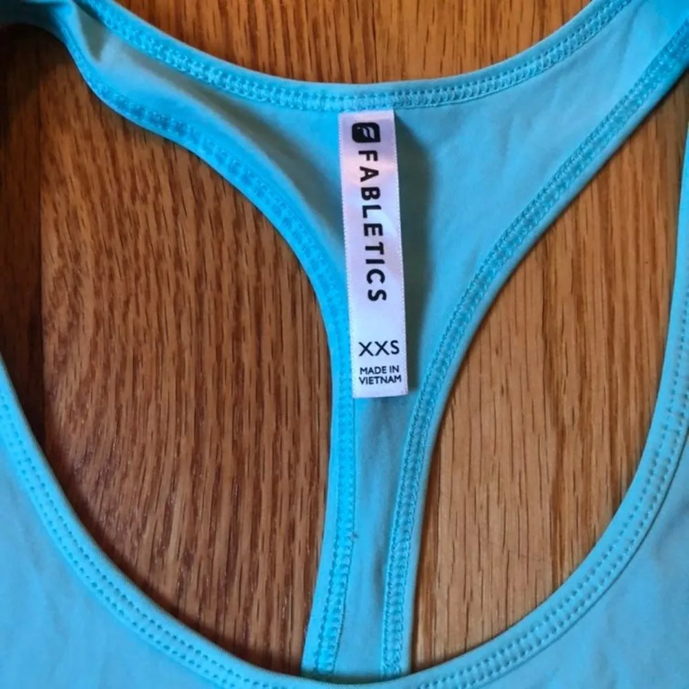 Fabletics Peggy aqua tank top size XXS - Image 6