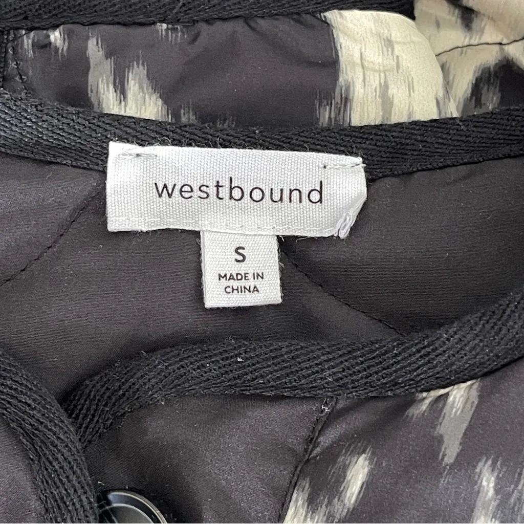 Westbound Women's Black & Cream Quilted Jacket Size S NWT - Image 7