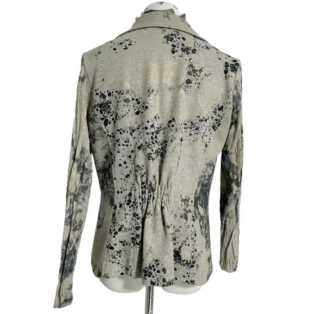Alberto Makali Medium Sweater Cardigan Blazer Abstract Boho Lagenlook - Image 5