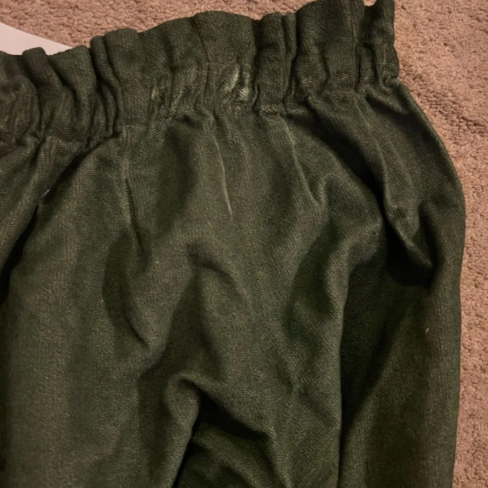 NWT something navy xxs green pants - Image 7