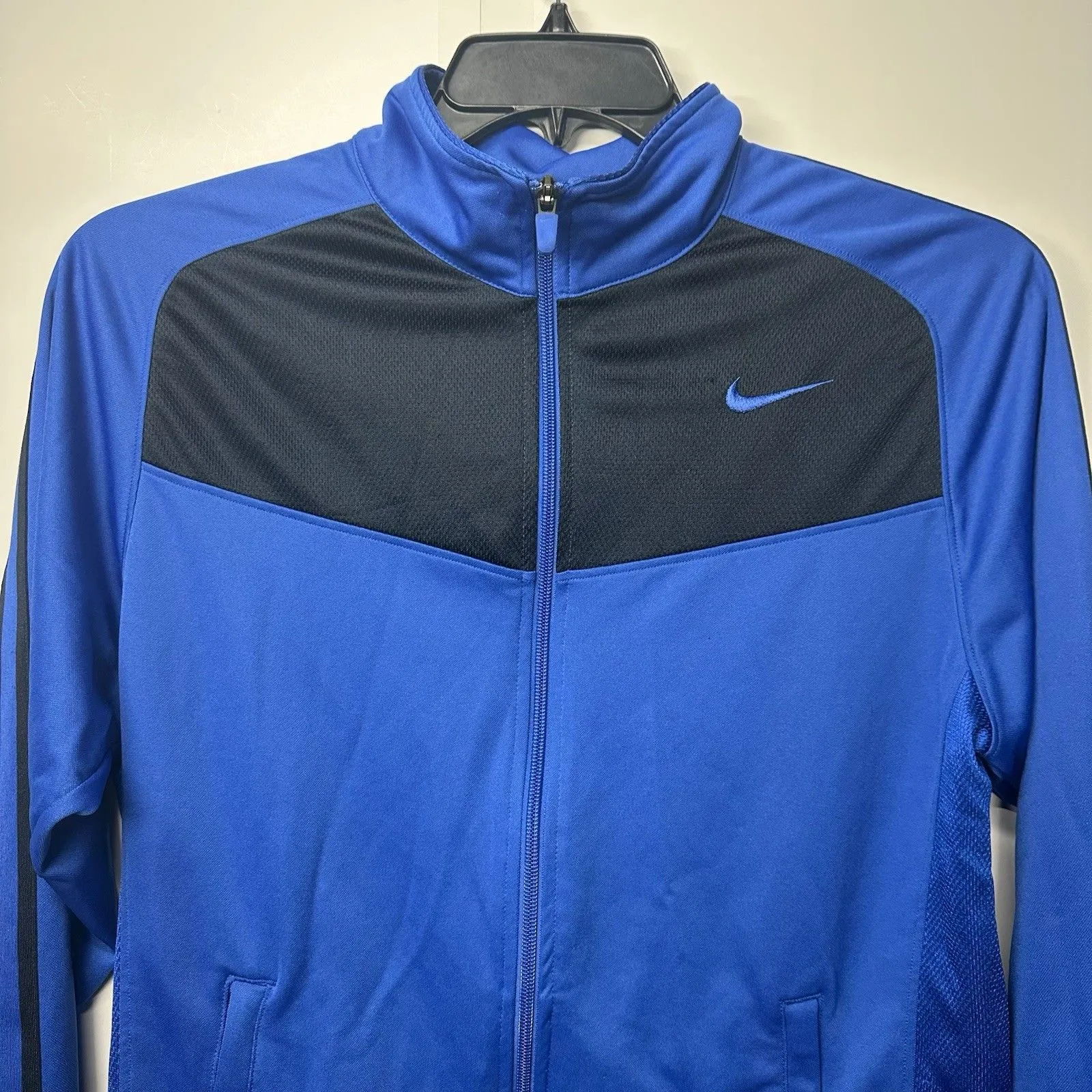 Nike Women’s Small Full Zip Track Jacket Blue Black Athletic - Image 10