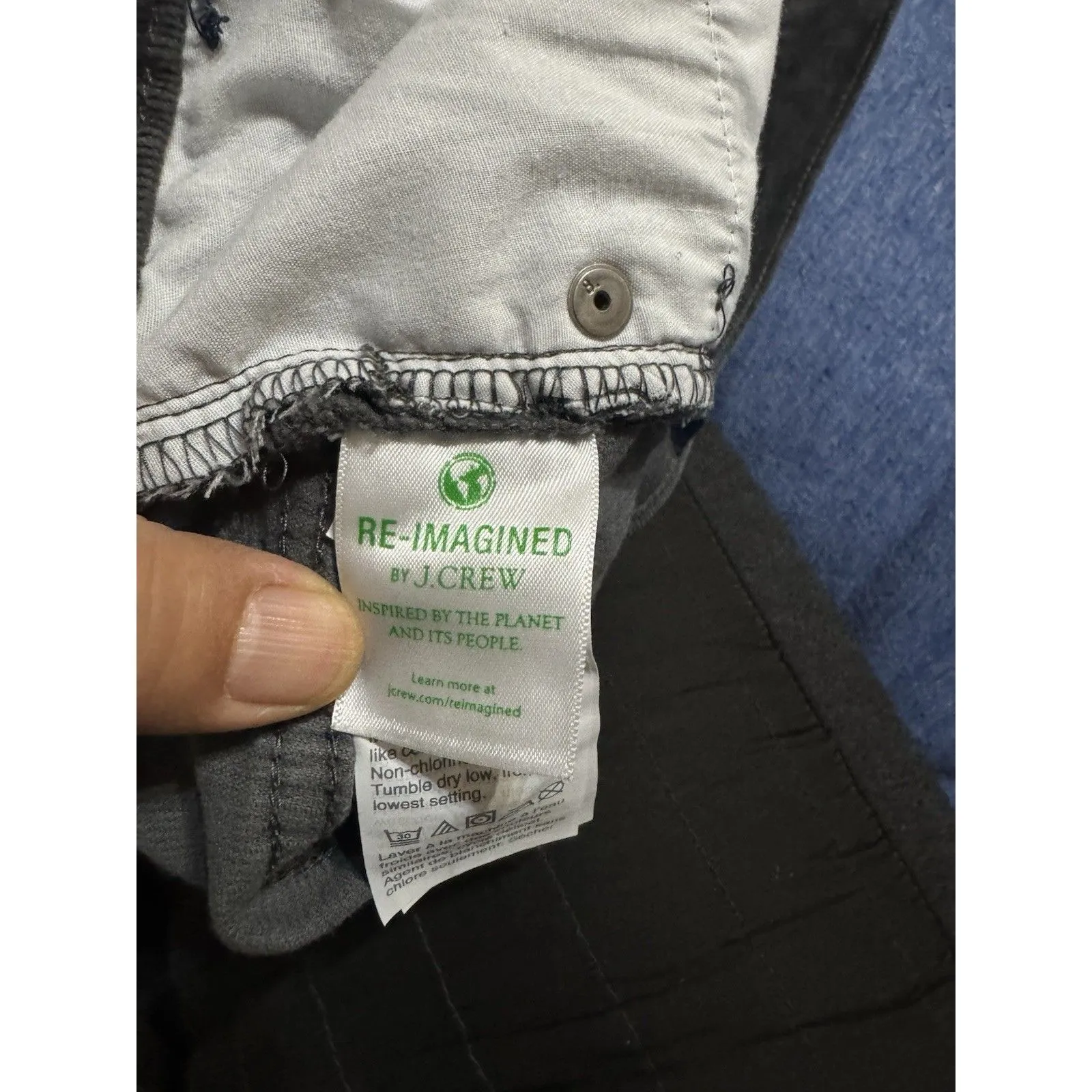 J.Crew Pants Womens Size 29 Black Corduroy 9" High - Image 5