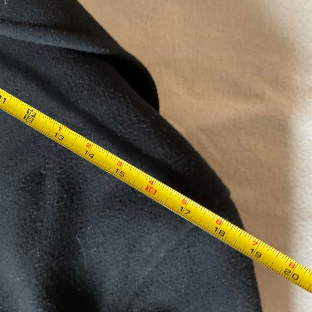 Talbots Women's Black Wool Long Sleeve Winter Pea Coat 10P bust42 - Image 3