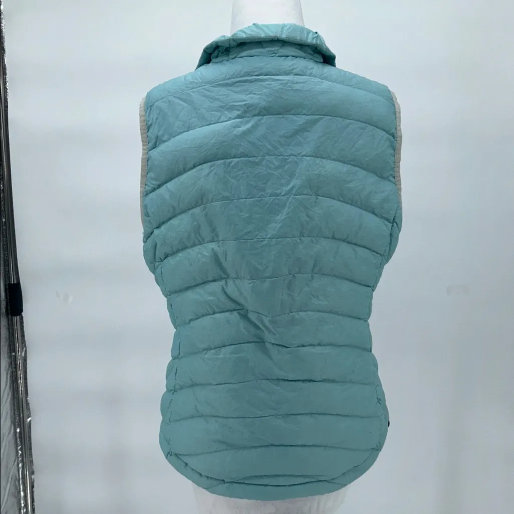 Patagonia Womens Down Sweater Vest Medium Light Blue Puffer - Image 5