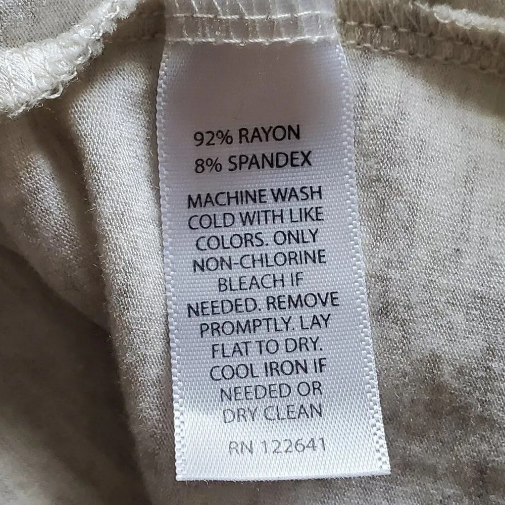 Willi Smith Cream Tee With Zipper Pocket Size S - Image 9