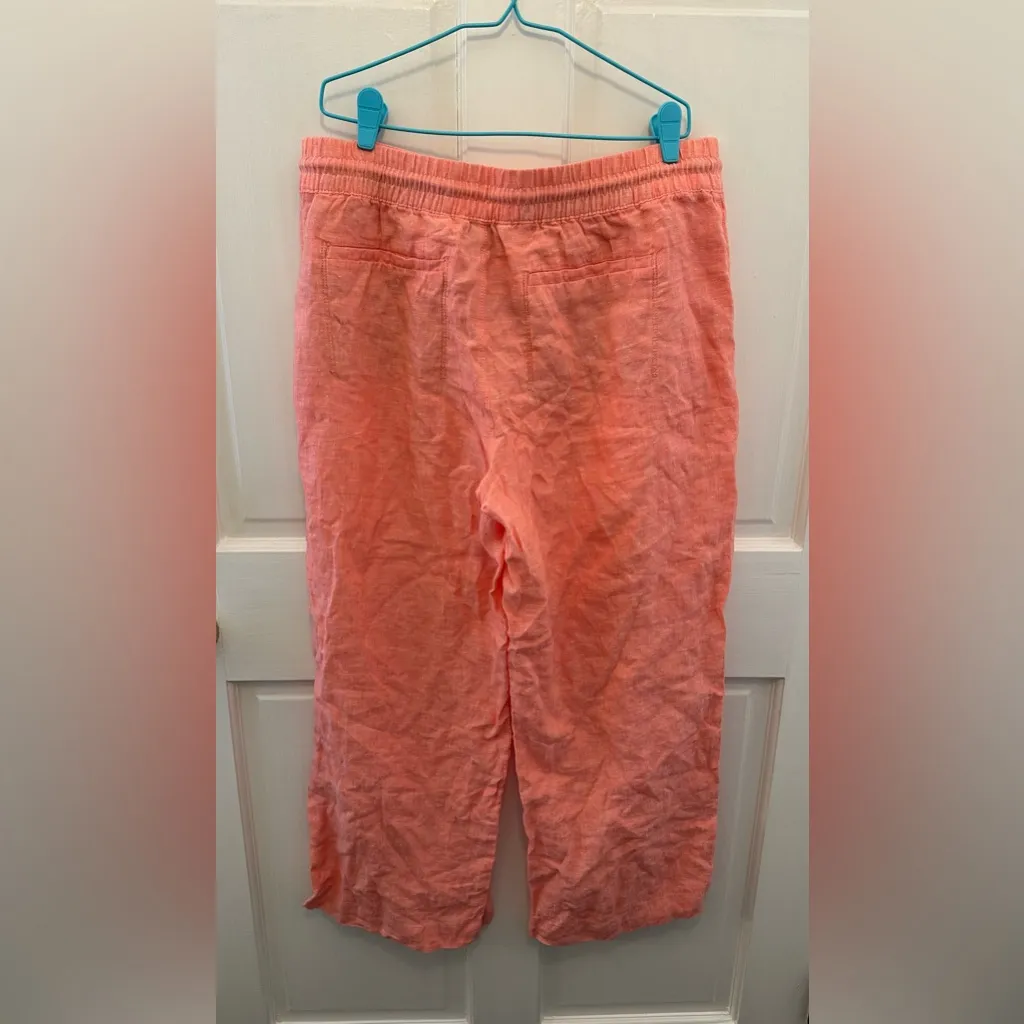 Retreat Linen High Rise Wide Leg Pant 14 Petite - Image 3