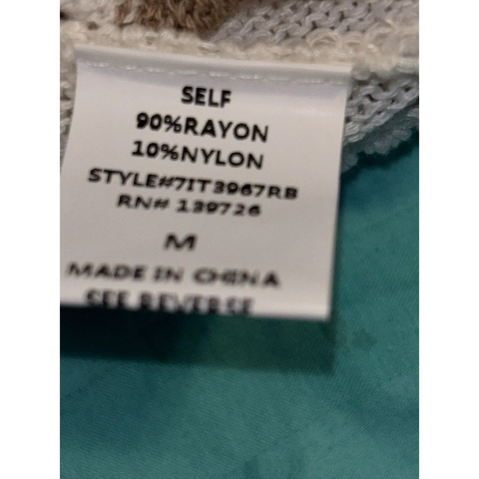 Honey Belle Sweater Womens Med Crop Top Tight Knit Brown & Ivory - Image 13