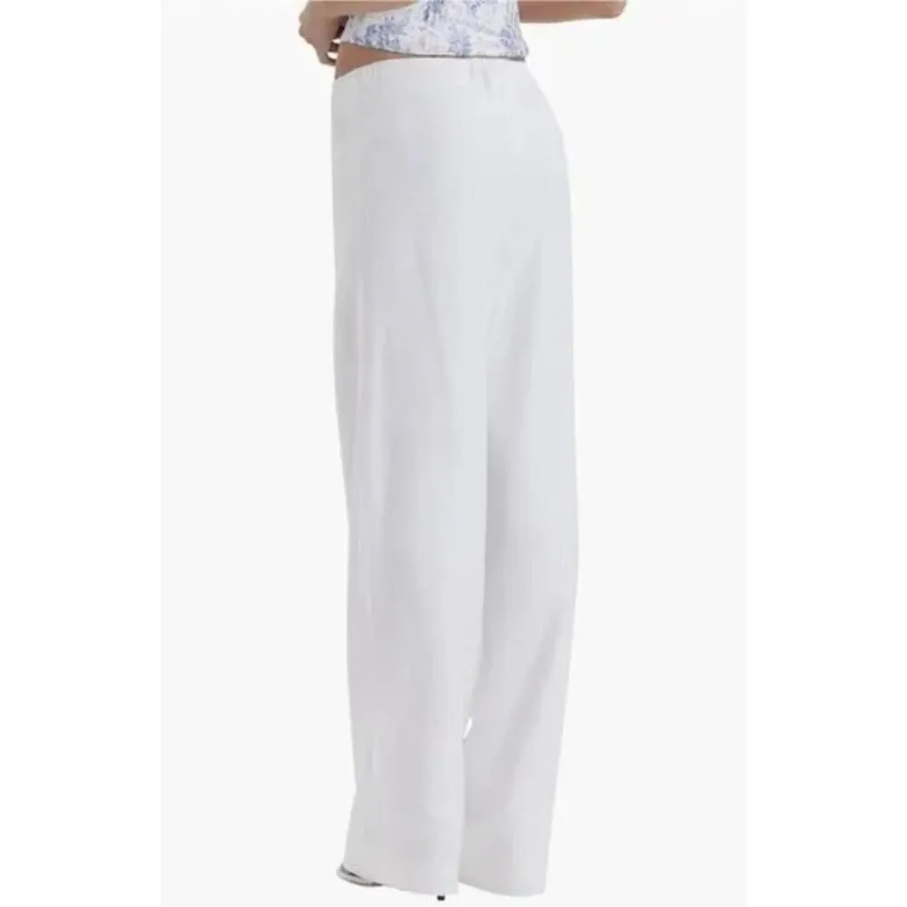 HOUSE OF CB Cleo Drawstring Pants in White Size Medium - Image 12